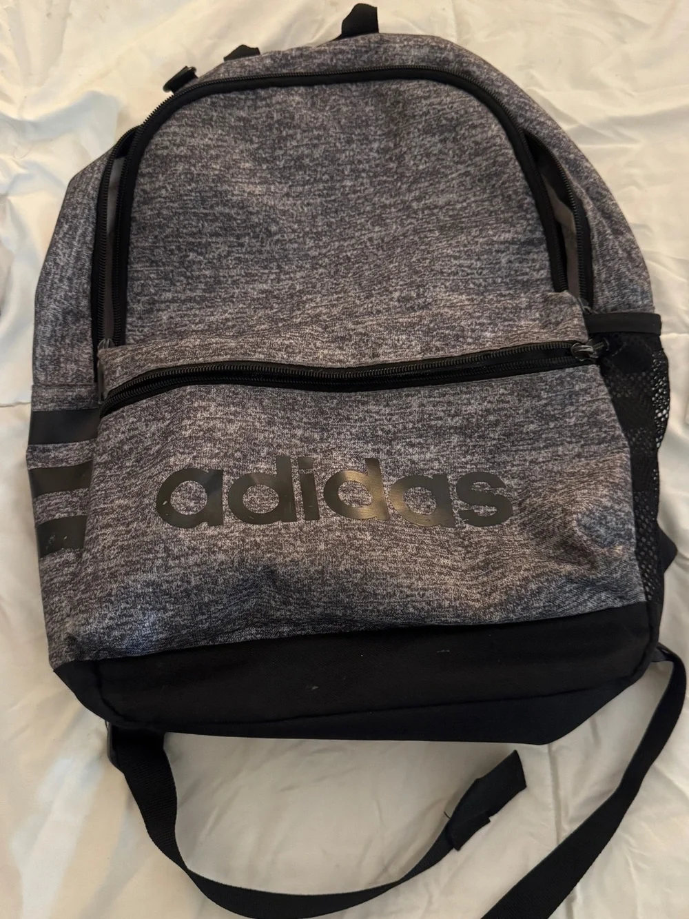 adidas kids Heather Gray and Black Everyday Backpack